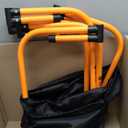 Body Sport Adjustable Athletic Speed Training Hurdles, Jumping & Speed Training Fitness Equipment, Hurdles for Track & Field, Basketball, Soccer & More, Set of 5 (Orange)