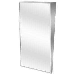 MorningRo Fixed Tilt Mirror 18" Width x 36" Height 304 Stainless Steel Frame Fixed Position Tilt Mirror for Handicap Bathroom Applications