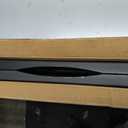 Folding Table 6ft, Heavy Duty Plastic Fold-in-Half Utility Table, Black