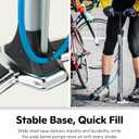 Schwinn Air Center Series or Basic Floor Pump, for a Range of Bikes, 100, 120 or 160 PSI, Soft Grip Handle, Dual Head for Schrader and Presta Valves, Manual Air Pump