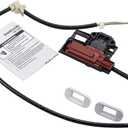 W10238287 W10404050 Washer Lid Lock Latch switch Assembly Compatible with Whirl.pool Ken.more Washer Parts AP5263307,PS349762,W10744659 by TOMOON(2 Year Warr-anty)