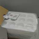 Cupcake Carrier, EXTRA LARGE LID, White Cupcake Holder Carries 24 Standard-Size Cupcakes, Muffin Traveler Two Tier Stand Reusable Cupcake Box