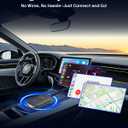 ZUCWO Wireless CarPlay Adapter for iPhone, Plug & Play CarPlay Dongle for Factory Wired Cars, Voice Control with Siri, 5.8GHz WiFi & Bluetooth, Ultra Low Latency, Supports Maps/Music/Calls (Grey)