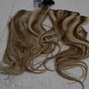 LORIEN Clip in Hair Extensions Real Human Hair, Remy Human Hair Extensions Clip ins for Women, 100% Natural Human Hair, Double Weftm, 14inch 80g 8Pcs, #16/22 Light Blonde to Golden Blonde
