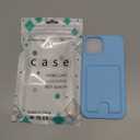 Petocase for iPhone 15 Wallet Case Card Holder Slot Slim Fit Flexible TPU Gel Rubber Soft Skin Silicone Protective Phone Case Cover for Apple iPhone 15 6.1 inch Light Blue