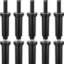 10 Pack Compatible with 1800 Series Pop up Sprinkler Heads 4 Inch Underground Spray Head, 0-360 Adjustable, Spray Radius 9-20 ft Irrigation Sprinkler for Lawn, Yard, Planter Bed, Garden