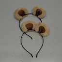 Cute Bear Ears Headband, 2PCS Brown Bear Ears Headbands Party Women's Headbands Face Wash Cosplay Costume Supplies for Theme Party Cosplay Show