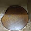 Wooden Serving Tray Round Wood Serving Tray Decorative Platter, 13 Inch Fit for Home Decor Kitchen Coffee Table Candle Holder, (Brown)