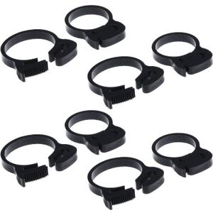 Double Gripping Nylon Hose Clamps, Snap Grip Nylon Plastic Hose Clamps, 31.5-34mm (1.25inch), 12pack