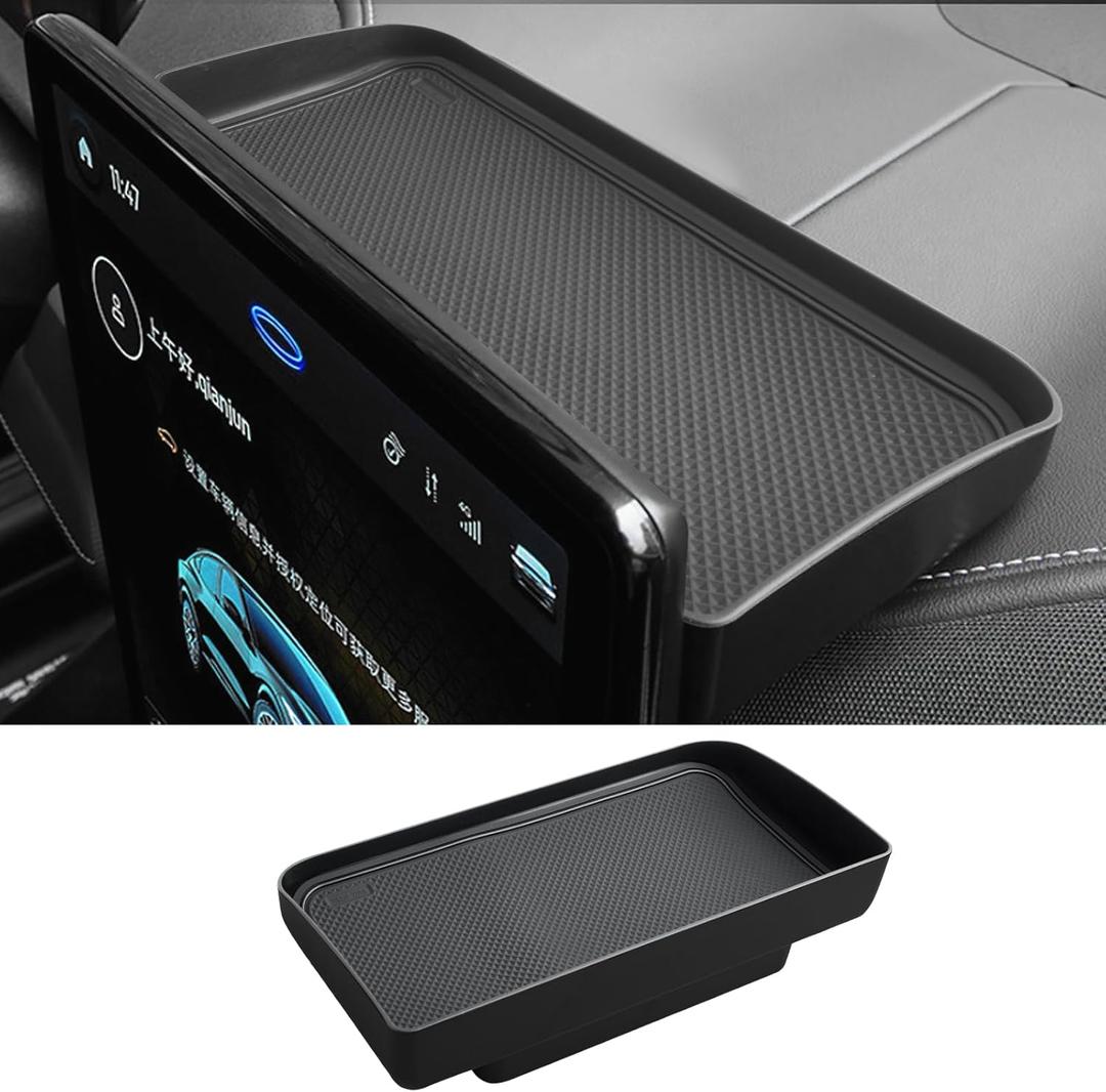 Dashboard Storage Tray for 2025 Ford Mustang Mach-E 15.5-Inch Screen Compatible with Ford Mustang Mach-E 2021-2025 Accessories Behind-Screen Dash Organizer