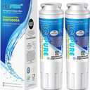 ICEPURE UKF8001 Replacement for Whirlpool Filter 4, Everydrop EDR4RXD1, FMM-2 Maytag UKF8001AXX-200 9084 4396395 MPF15090 WF-UKF8001,WF295,SGF-M9,Puriclean II,RWF0900A Refrigerator Water Filter,2PACK