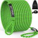 4-6K 60FT Boat Tow Rope for Tubing, Fits 1-4 Person Towable Tubes Boating, Heavy-Duty Floating Tube Tow Rope for Watersports (Green & Black)