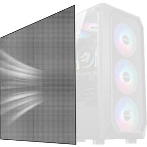 500x500mm 19.68inch DIY Computer PC Case and Fans PVC Dustproof Mesh Filter Cover with Magnetic Strip for Computer Chassis Speakers and More (BLACK)