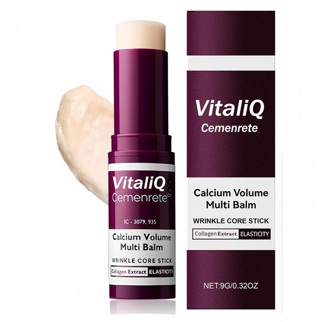VitailQ Anti Wrinkle Calcium Balm, Hydrating Face Moisturizer for Eyes, Neck, Face
