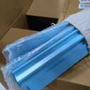Mahjong Racks with Pushers, Blue Wooden American Mahjong Tile Pushers and Racks Set of 4, with White Printed Mahjong Racks Drawstring Bag, Mahjong Accessories (19.68 Inches)