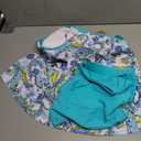 Arolina Tankini Swimsuits for Women Tummy Control Two Piece Bathing Suits Flowy Swim Tops with Boy Shorts (Teal), 18w