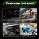 Oxygen Sensor 02 Sensor Upstream 17321 Compatible with Ford E-Series E-150 E-250 E-350 E-450 F-Series F-53 F-150 F-250 F-350 F-450, Lincoln MKC MKS MKT Navigator Navigator