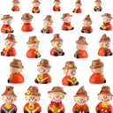 Wesiti 40 Pcs Thanksgiving Mini Resin Figurine Scarecrow Fall Miniature Resin Statues Tiny Scarecrow Figurine to Hide for Indoor Outdoor Gifts Home Table Centerpieces Dollhouse Garden Landscape