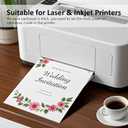 OcePor 200 Sheets White Cardstock 8.5 x 11, 92lb/250gsm Card Stock Paper, Thick Printer Cardboard Paper, Heavy Cardstock for Invitation, Resume, Certificate, Business Cards, Office