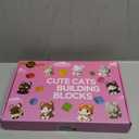 QISHOUTING 9 Packs Mini Cats Building Blocks, 9 Styles Small Cute Cat Building Set,Miniature Cat Figurine Toys for Adults Women,Birthday Party Favors Stocking Stuffers