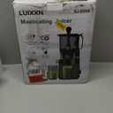 Cold Press Juicer, 5.8" Wide Feed Chute Juice Extractor Machine with 400W, High Juice Yield, Slow Masticating Juicer for Whole Vegetables & Fruits, Light Grey