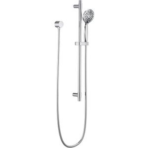 Delta Faucet Slide Bar Hand Held Shower with Hose, Chrome Handheld Shower Head, Slide Bar Hand Shower, Handheld Shower, Detachable Shower Head, Chrome 51361