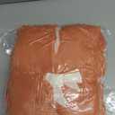 Cozy Bliss Faux Fur Throw Blanket for Couch, Fuzzy Soft Plush Thick Bubble Blanket for Sofa Bedroom Living Room, 50 * 60 Inches Halloween Burnt Orange