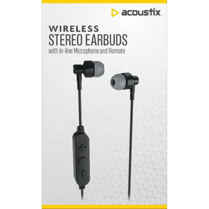 Wireless Stereo Earbuds With In-line Microphone and Remote