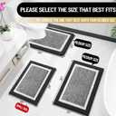 OLANLY Bathroom Rugs 30x20, Extra Soft and Absorbent Microfiber Bath Rugs, Non-Slip, Machine Washable, Quick Dry Shaggy Bath Carpet, Bath Mats for Bathroom Floor, Tub, Shower, Black