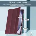 ProCase Smart Case for Galaxy Tab A11+ Plus/A9+ Plus 11 Inch, Slim Stand Hard Back Shell Protective Tablet Cover Folio Case for 11" Galaxy Tab A11+ Plus 2025/A9+ Plus 2023 -Wine