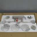 Brushed Nickel Bathroom Vanity Light  3 Light Crystal Bubble Glass Sconce With Dimmable 3Color Lights, Modern Wall Light For Bathroom, Hallway, Kitchen, Bedroom, Living Room