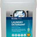 ECOS PRO Liquid Laundry and Microfiber Detergent, Free & Clear, Unscented, Concentrated & Ideal for Commercial & Industrial Use, PL9764/04, 1 Gallon Bottles (Case of 4)