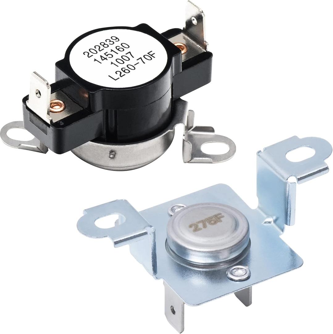 BlueStars 137032600 Dryer Thermal Limiter and 3204267 Dryer Thermostat - Compatible with Electrolux Kenmore Dryers - Replaces AP4368739 PS2349395 PS446428 AP2131477