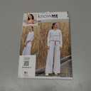 Know Me ME2138D5 Misses' Sweatsuit Top and Wide Leg Knit Pants Sewing Pattern Packet by Holly Darling, Design Code ME2138, Sizes 4-6-8-10-12