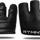 Minimal Workout Gloves,Short Micro Weight Lifting Gloves Grip Pads with Full Palm Protection & Extra Grip for Men Women Weightlifting, Gym, Cross Training, Powerlifting, WODs 