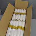 WDF Partyware 350Piece Gold Dinnerware Set for 50 Guests - Gold Plastic Plates with Disposable Cutlery Include:50Dinner Plates-50Dessert Plates-50Pre Rolled Napkins with Silverware for Wedding