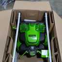 Greenworks 60V 25 Cordless (Self-Propelled) Lawn Mower (LED Lights + Aluminum Handles), 2 x 4.0Ah Batteries and Dual Port Rapid Charger
