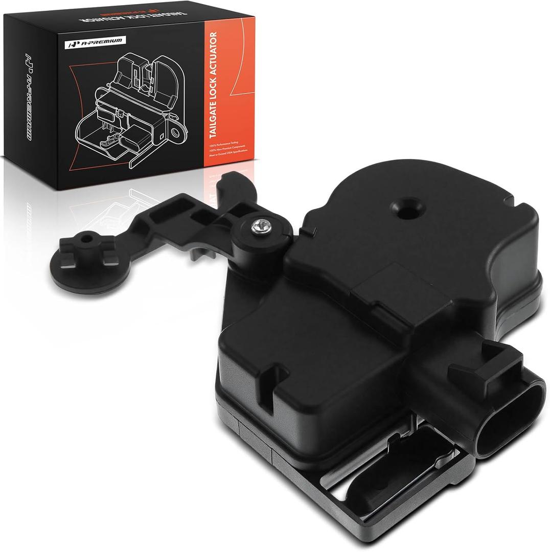 A-Premium Rear Liftgate Door Lock Actuator Compatible with 2002-2006 Cadillac Escalade & 2000-2006 Chevrolet Chevy Tahoe Suburban 1500 2500 & 2000-2006 GMC Yukon XL 1500 2500, Tailgate Lock 15250765
