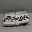 Benevolence LA Authentic Handwoven Mexican Blanket | Yoga Blankets, Outdoor, Picnic, Beach, Camping | Equestrian Saddle | Serape 50x70 inches - Gray, Pack of 1