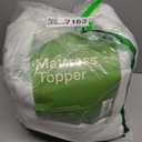 Ultra Soft Twin XL Size Mattress Topper - Viscose Made from Bamboo Pillow Top Mattress Pad for Back Pain Relief - Naturally Cooling for Hot Sleepers, Green