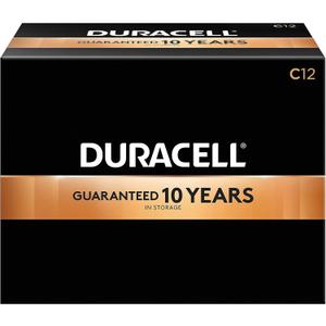 Duracell - CopperTop C Alkaline Batteries with recloseable package - long lasting, all-purpose C battery for household and business - Pack of 12