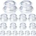 Syhood 16 Pcs 4 Sizes Cupping Therapy Set Silicone Cupping Massage Cups Professional Therapy Studio and Household Set for Cellulite Reduction Body Myofascial Muscle Nerve Joint Pain