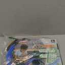 15 Ft Flexible Race Car Track for Kids, Double-Sided Racetrack for 1:64 Diecast Cars Toys, Rolls Up Portable Race Tracks with 4 Car & Suction Cups, Birthday Gifts for Boys Girls Ages 3-5 5-7, Blue