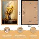 20x30 Picture Frame, Plexiglass 20x30 Vintage Photo Frame, 20 by 30 Poster Frame with Gold Border Horizontal & Vertical Display for Tabletop or Wall Decor (1 Pack)