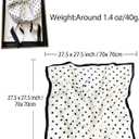 Dailyacc Hair Bandanas Scarf For Women Lightweight Fashion Neck Silk Satin Head Scarves For Sleeping Handbags Scarf (9-white Spot/27.5*27.5in)