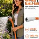 Garden Hose 100FT, All-Weather Durable Water Hose with Leak-Proof Connectors, Tangle-Resistant Flexible Design, Easy Storage and Coiling, Multi-Purpose for Gardening and Outdoor Use.