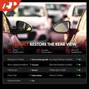 A-Premium Pair (2) Driver and Passenger Side Power Door Mirror