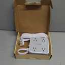 TESSAN Surge Protector Power Strip, 10 Ft Flat Plug Extension Cord with 3 USB (1 USB C) 8 Outlets, 1250W, 900J Protection, 3 Sided Outlet Extender with Power Switch for Office, Dorm Room, Grey