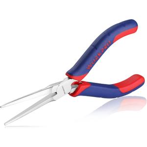 WORKPRO 6" Needle Nose Pliers (Smooth Jaw), Mini Long Nose Pliers with Comfort Grip Handles, Jewelry Pliers for Wire Wrapping, Crafts, Jewelry Making Supplies