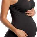 BRLIDO Womens Nursing Tank Tops Built in Bra for Breastfeeding Maternity Camisole Brasieres (Black, M)